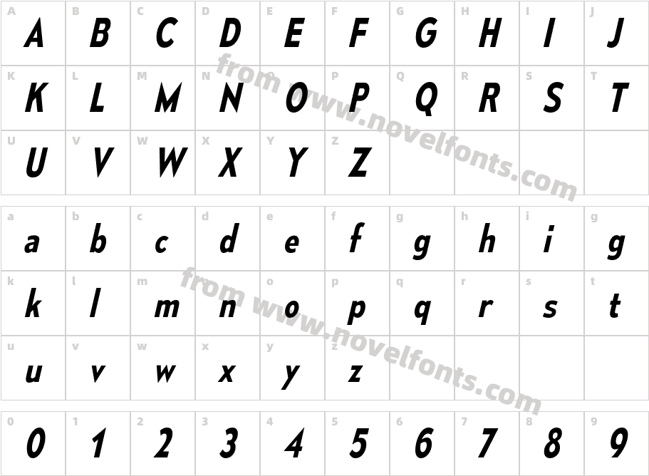 Mesmerize Sc Sb ItalicCharacter Map