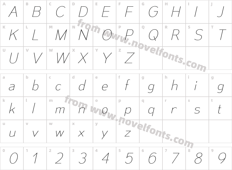 Mesmerize Ul ItalicCharacter Map