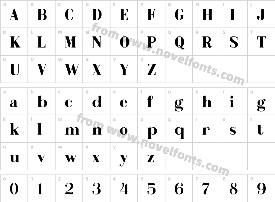 Metafiz BoldCharacter Map