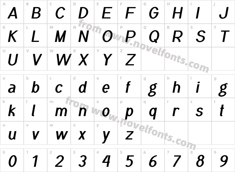 Metaverse Bold ItalicCharacter Map
