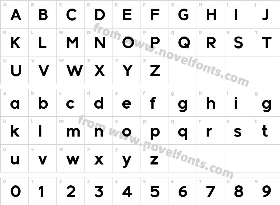 Meticula BoldCharacter Map