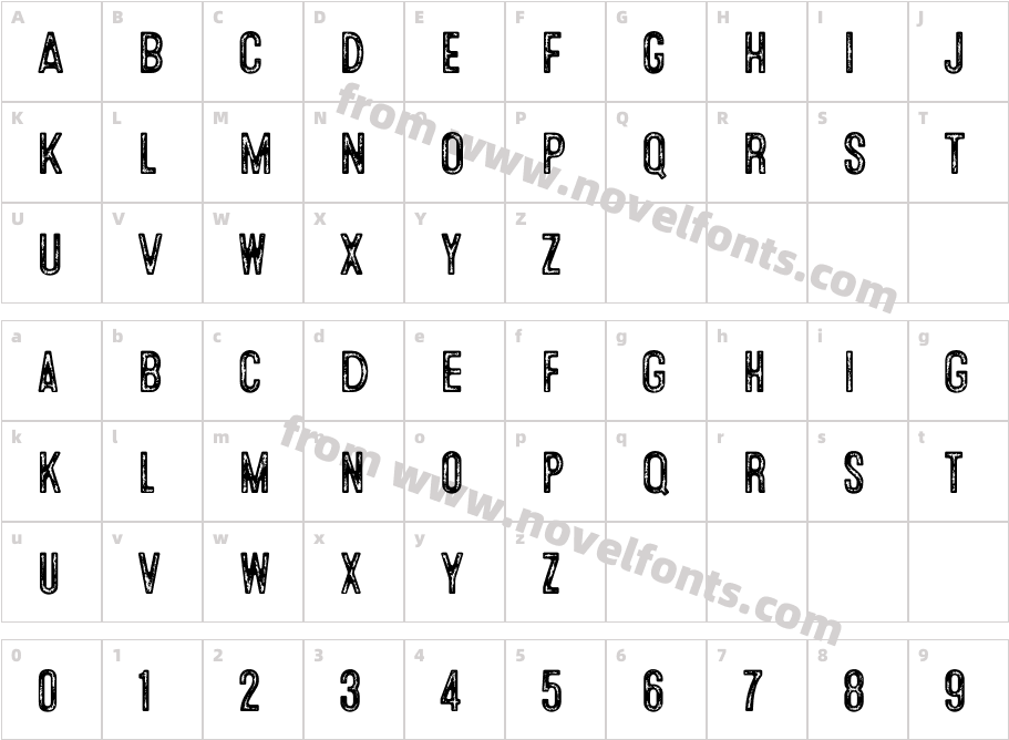 Microbrew Soft SevenCharacter Map