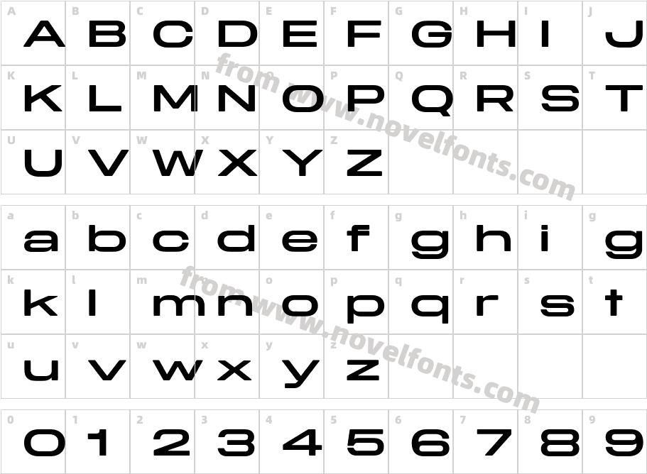 Midnight Sans RD Pro 60 MediumCharacter Map