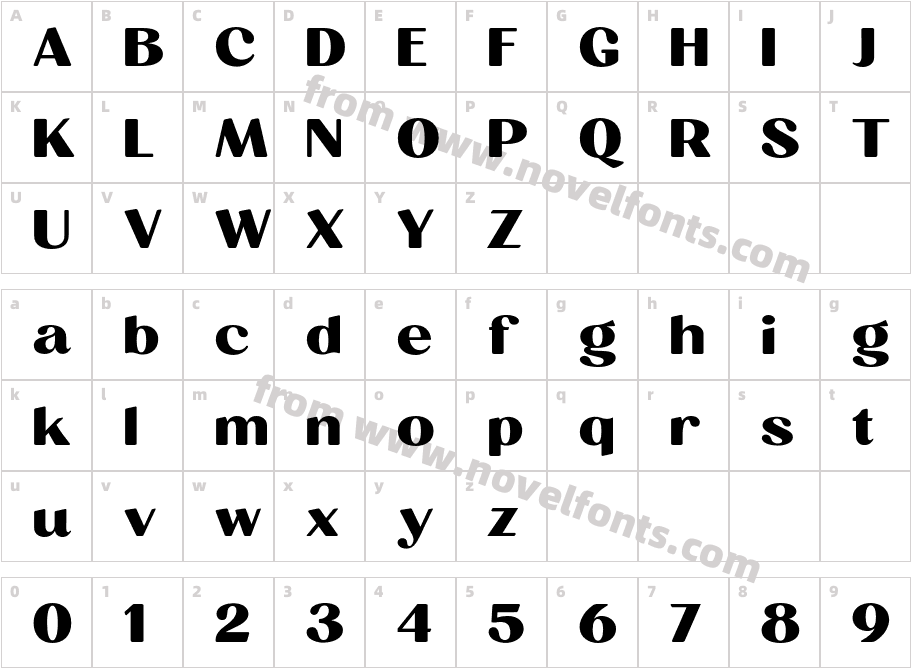 Milgran Semi ExpandedCharacter Map