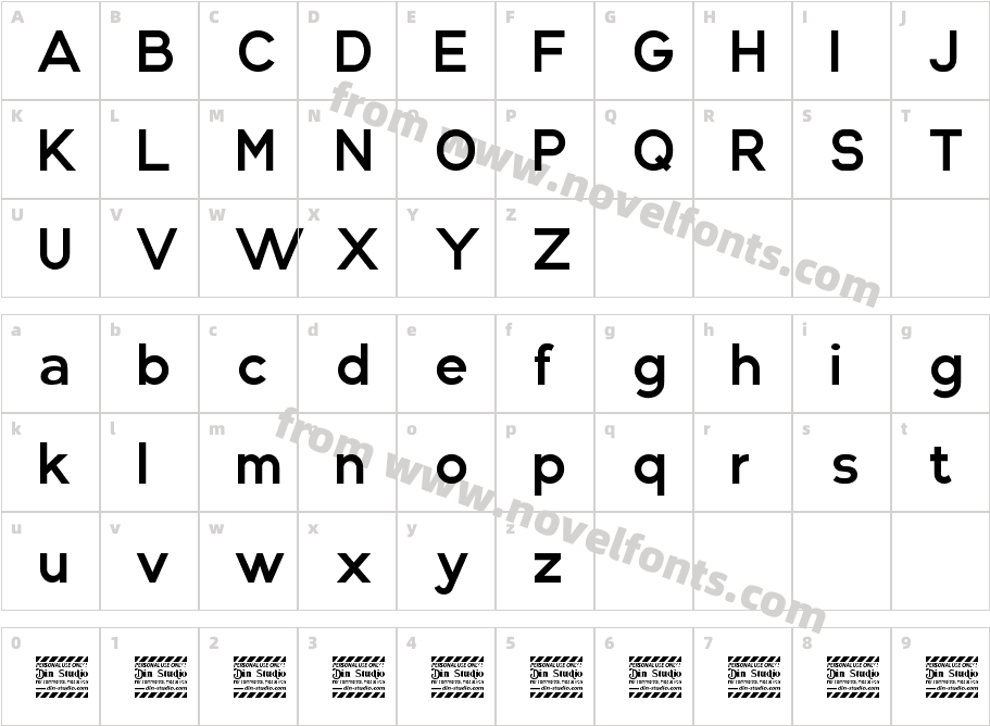 Mirava Regular Personal Use OnlCharacter Map