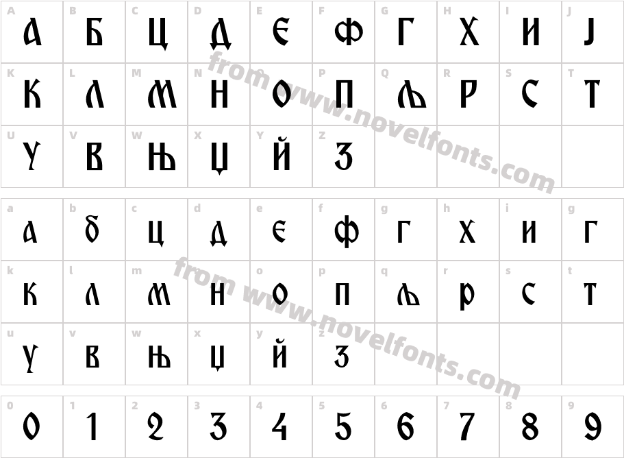 Miroslav NormalCharacter Map