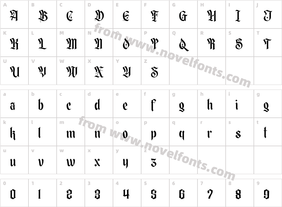 MirrorsterCharacter Map