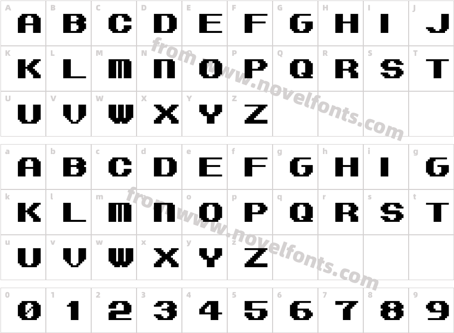 Miss 16 BitCharacter Map