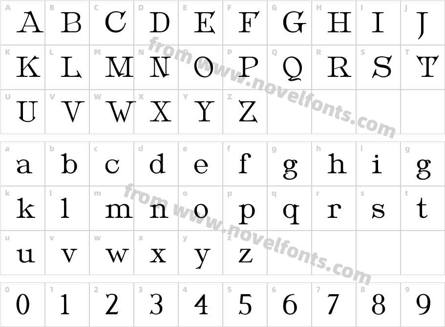 Metropolian-TextCharacter Map