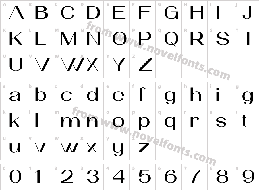 Moerostesa Personal Use RegularCharacter Map