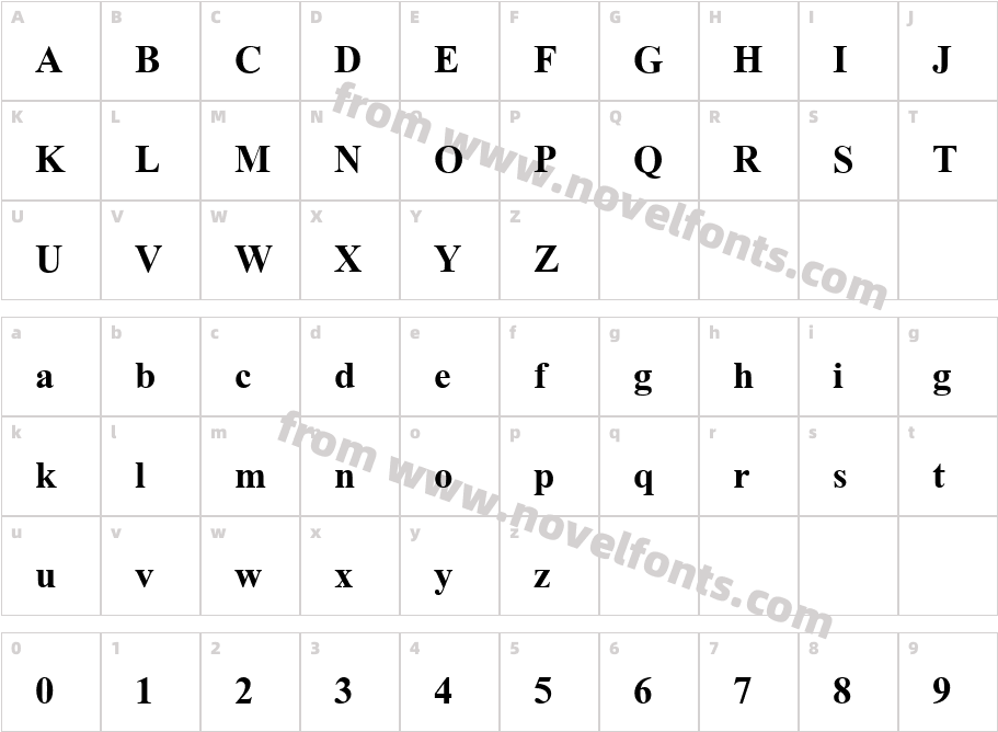 AngsanaUPC BoldCharacter Map