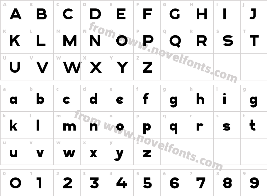 Monalqo RegularCharacter Map