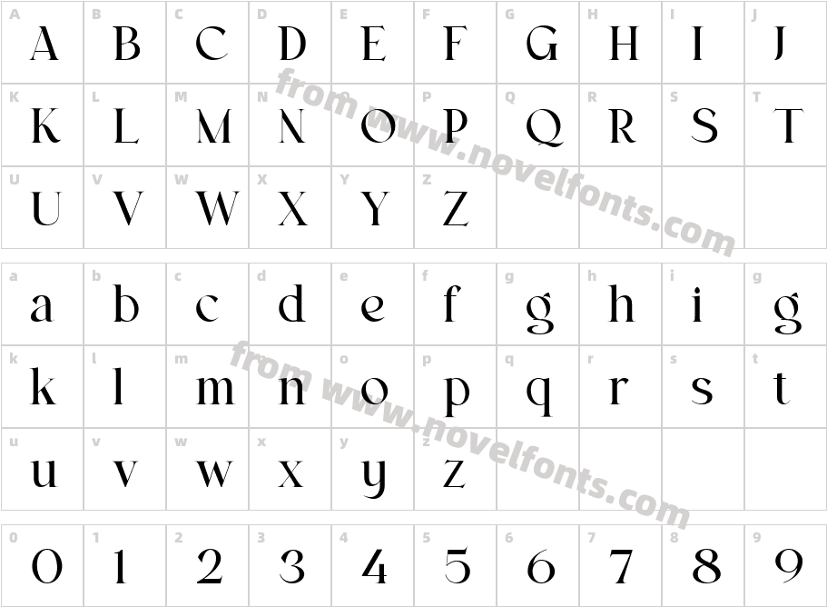 Monicha RegularCharacter Map