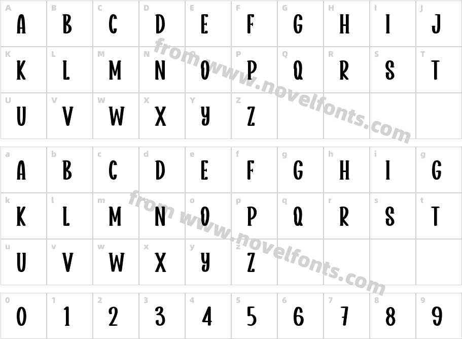 MonogramCharacter Map