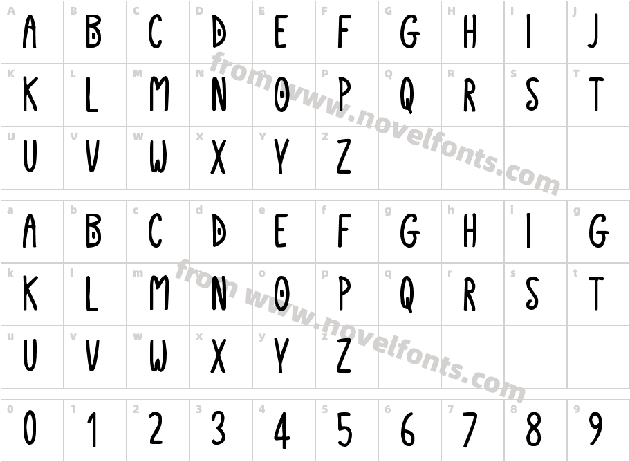 MonsonCharacter Map
