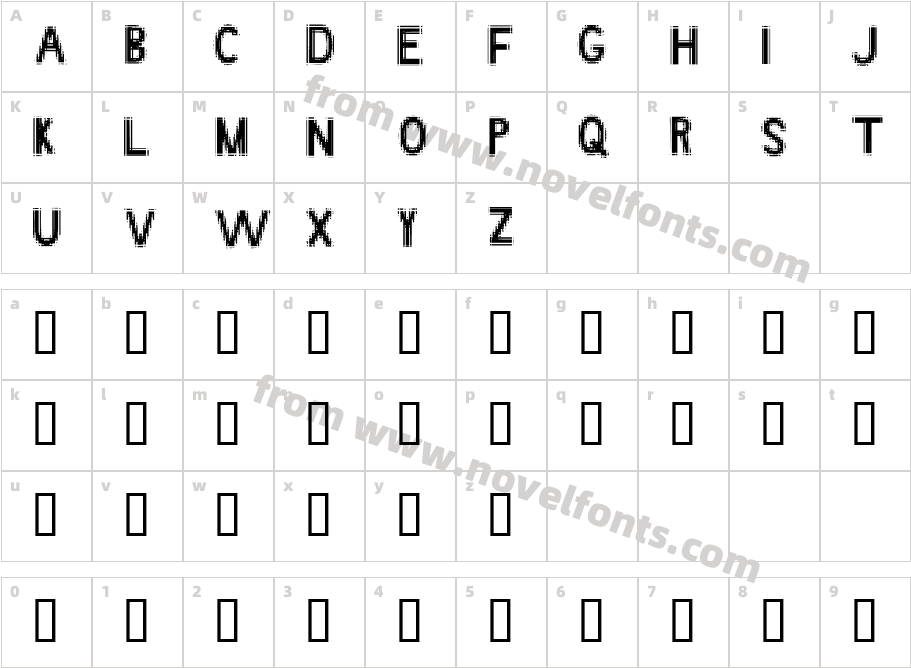 AngstromCharacter Map