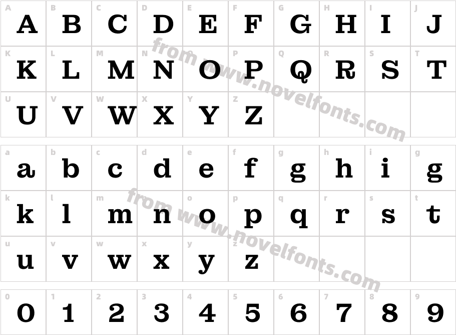 Montagu Slab 16pt SemiboldCharacter Map