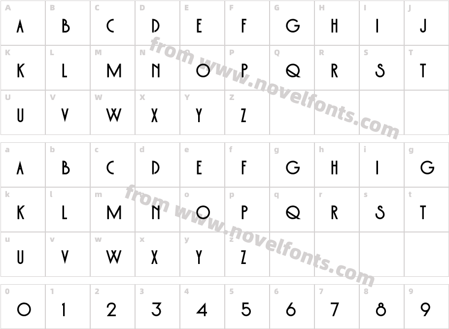 Monterio BoldCharacter Map