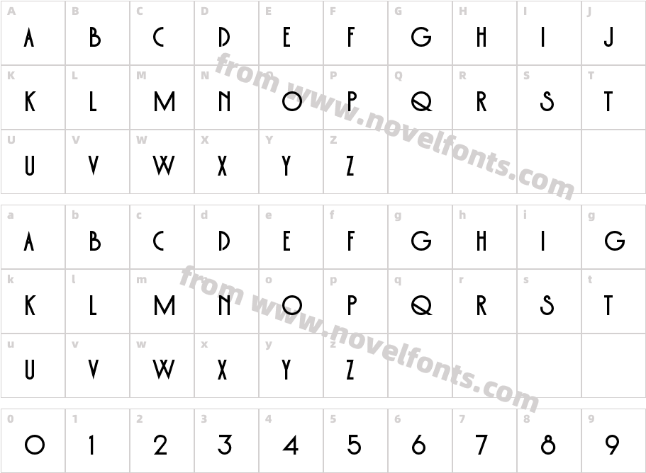 Monterio BoldCharacter Map