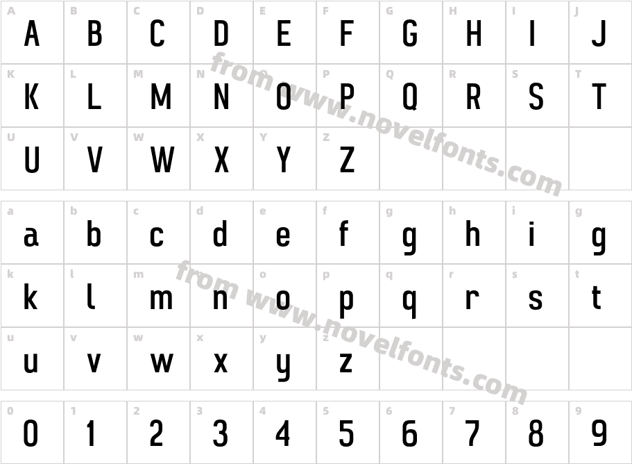 Monton MediumCharacter Map