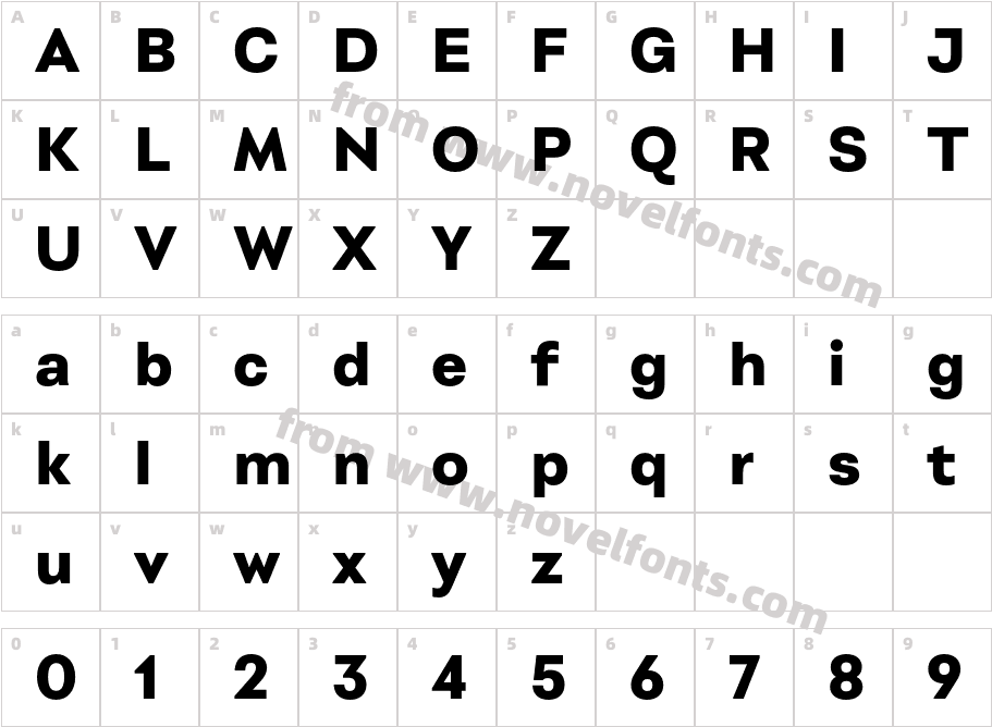 Montreux Grotesk Extra BoldCharacter Map