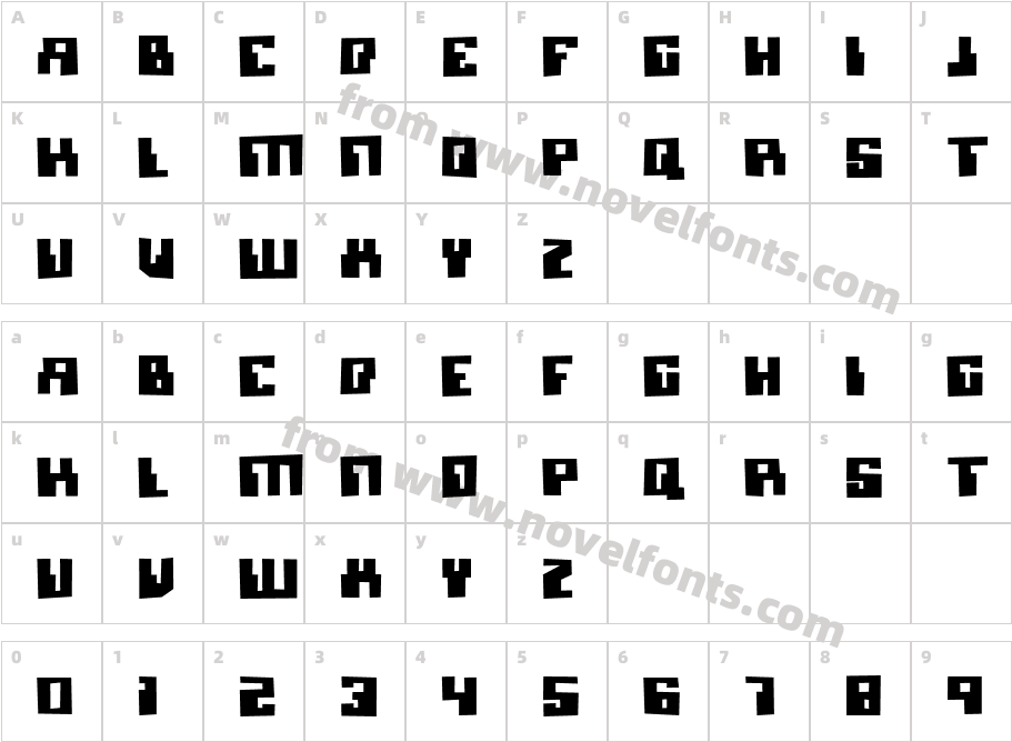 Micronian BlownCharacter Map