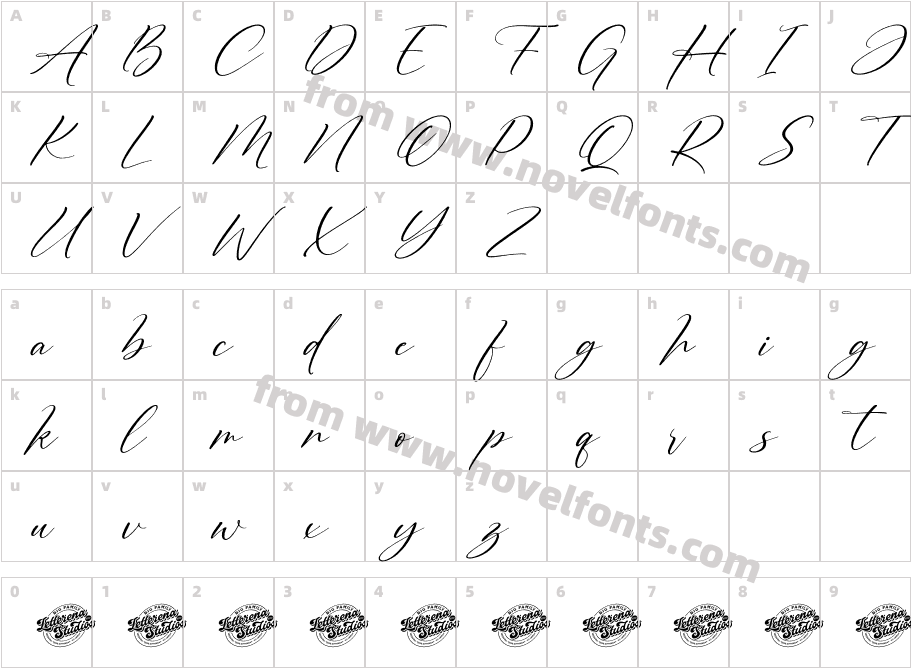 Morpheus Komfentia Italic DEMO ItalicCharacter Map