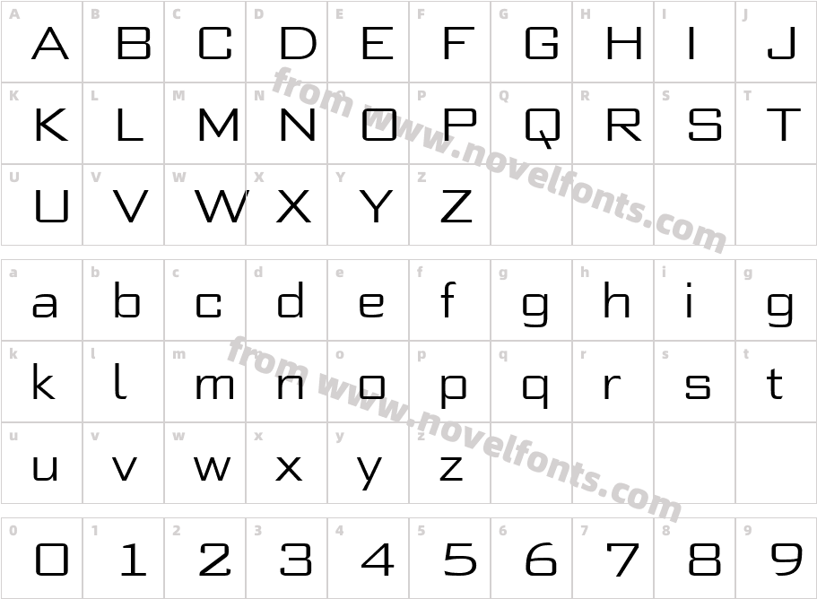 Morris Sans W01 LightCharacter Map