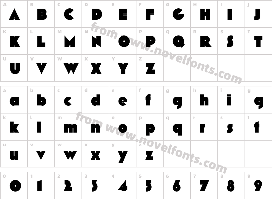 Mostra Nuova BlackCharacter Map