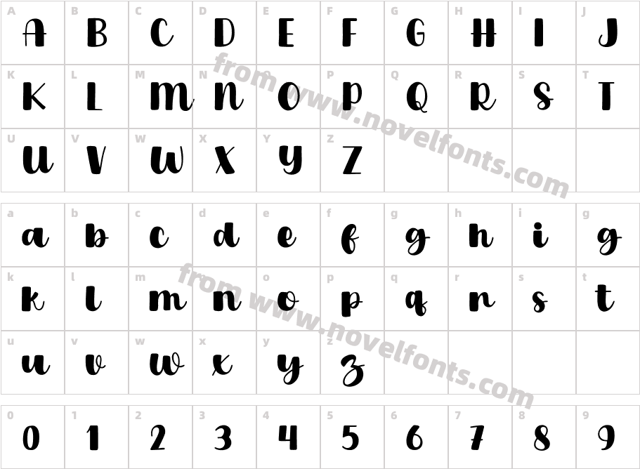 Mother GlowCharacter Map