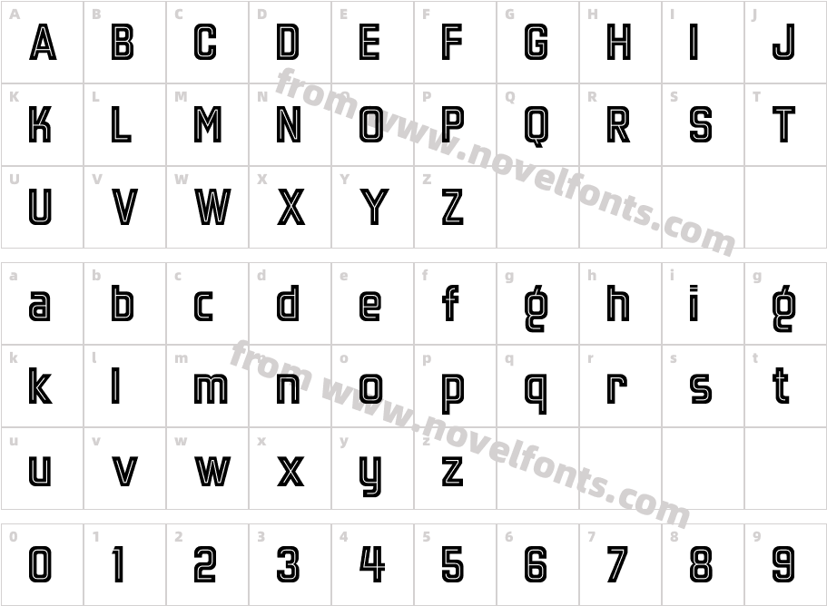 Motolodge InlineCharacter Map