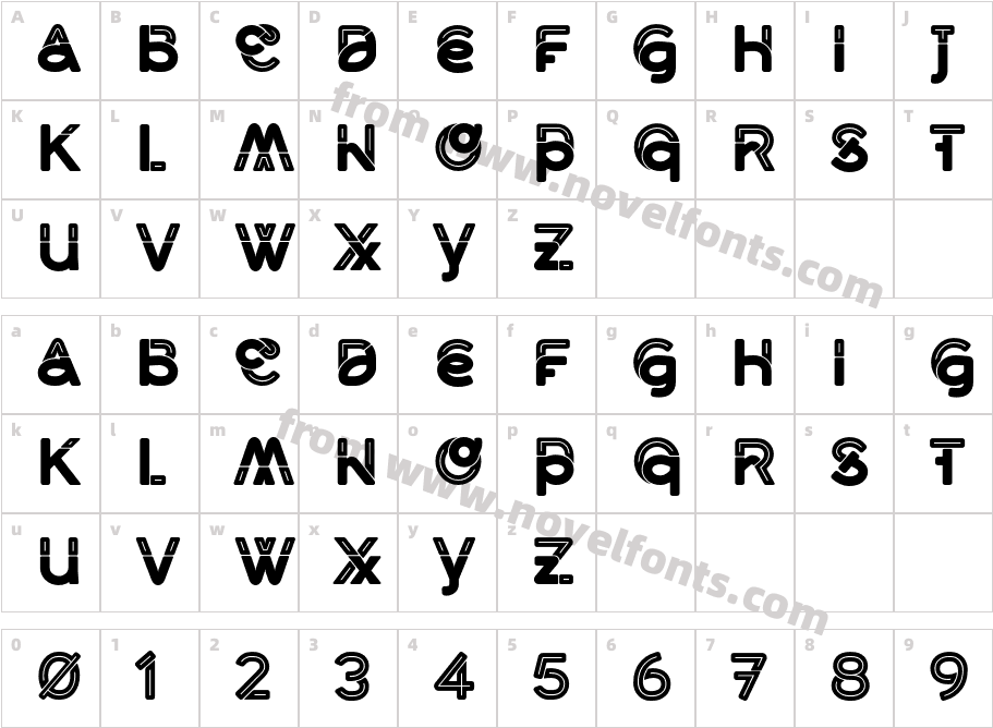 Middlecase Black-InlineCharacter Map