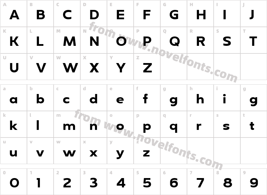 Moula BoldCharacter Map