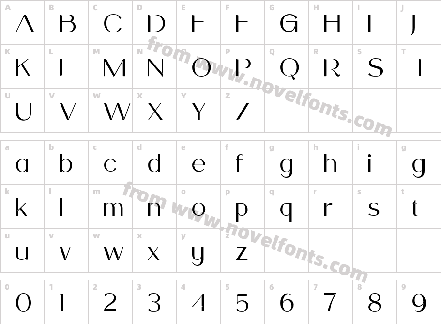 MoustierCharacter Map