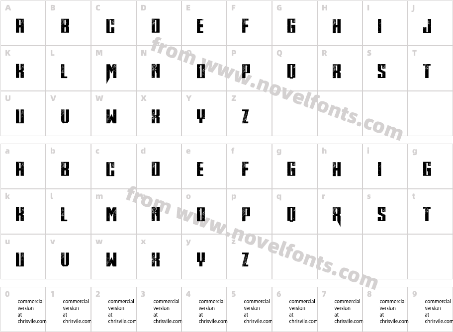 Midnite HourCharacter Map