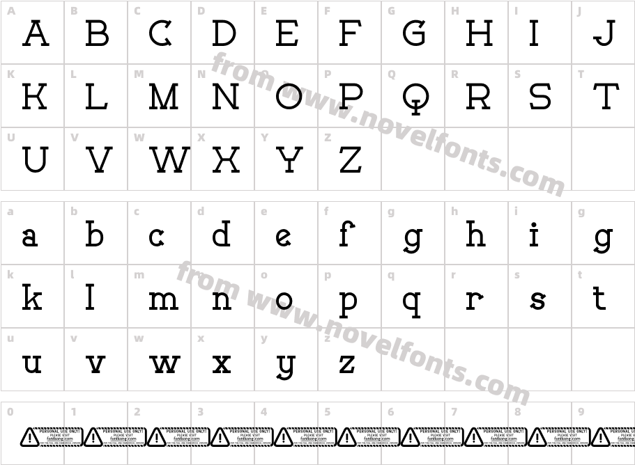 Movien PERSONAL USE ONLY!Character Map