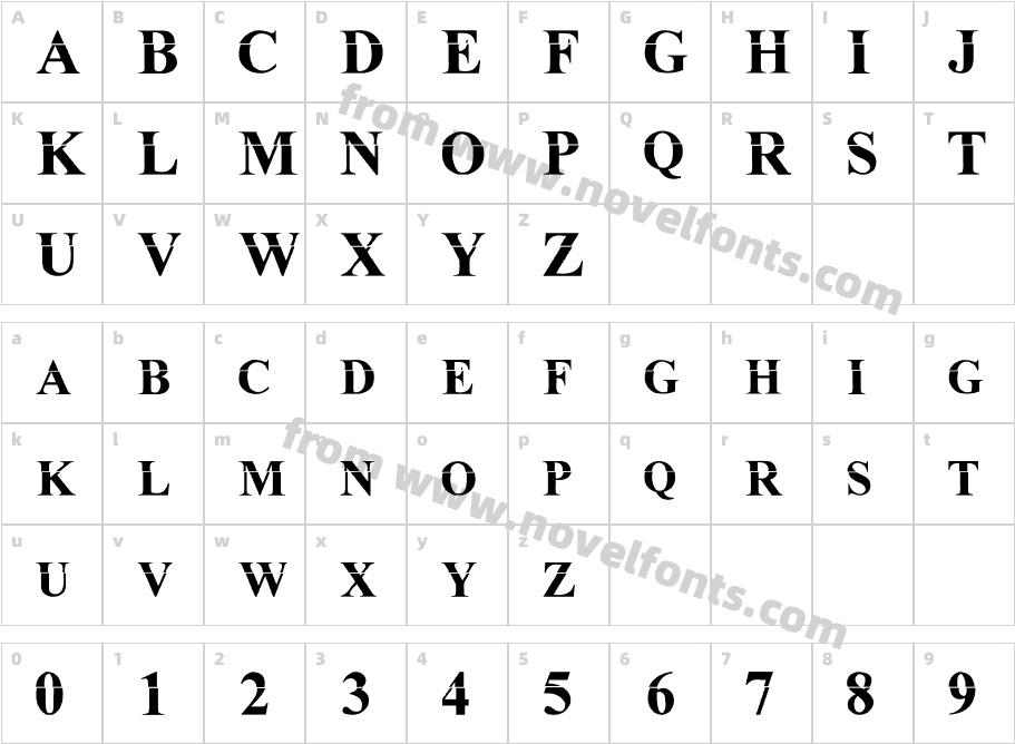 Mu Rd Oi Nk MKDACharacter Map