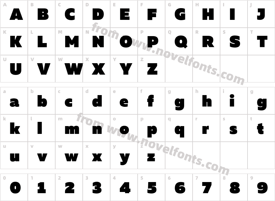 Muller Trial Ultra BlackCharacter Map