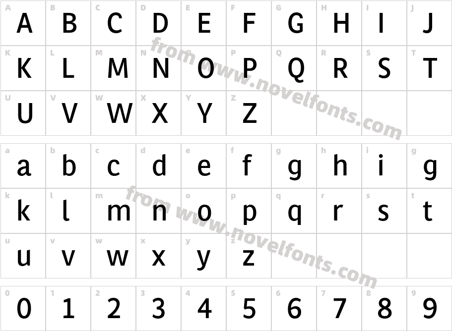 Multi Text SemiboldCharacter Map