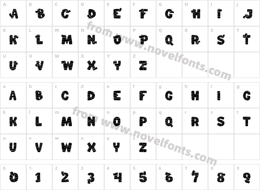 Mummified FillCharacter Map