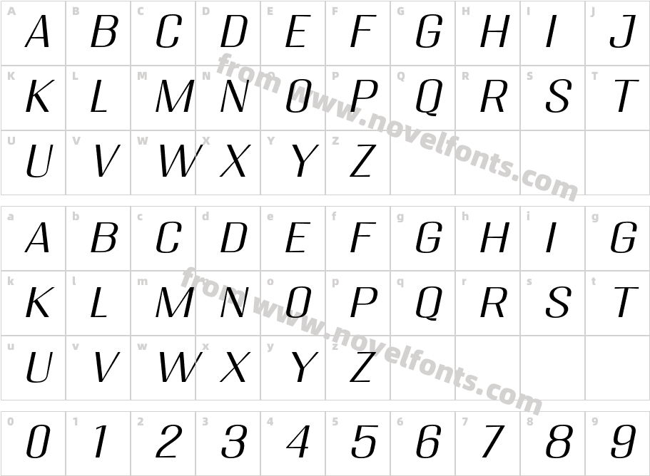 Migha-LightExpandedCNTRSlantCharacter Map