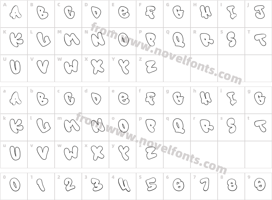 Murals Tribe Letter Outline OutlineCharacter Map