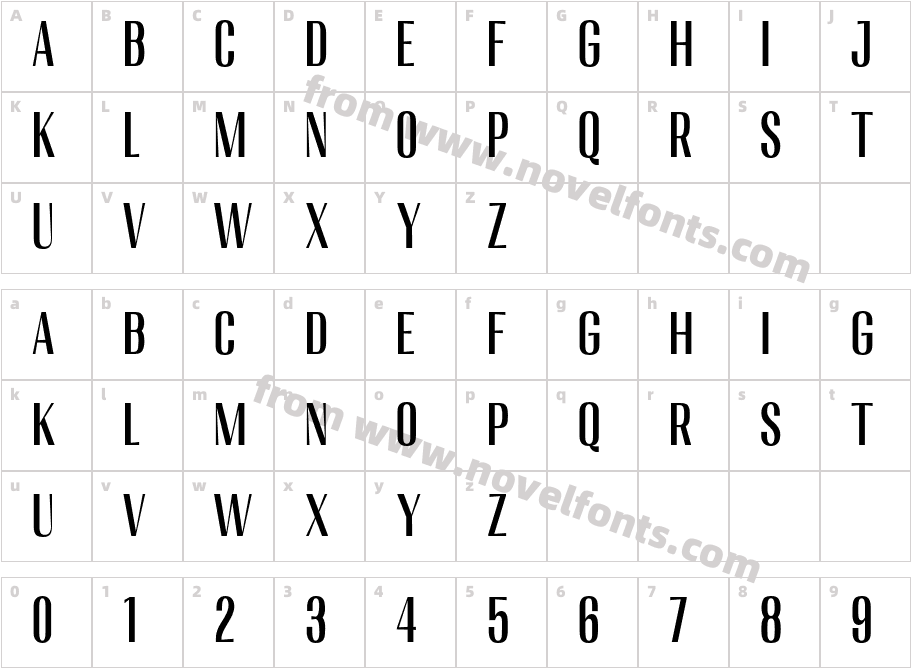 Migha-MediumCondensedCNTRCharacter Map