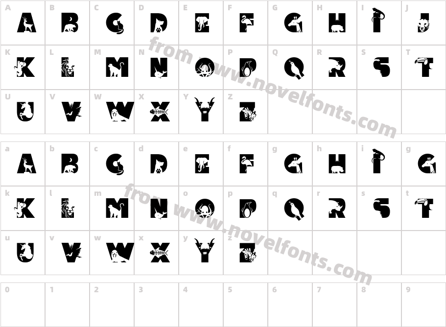 Animal Kingdom RegularCharacter Map