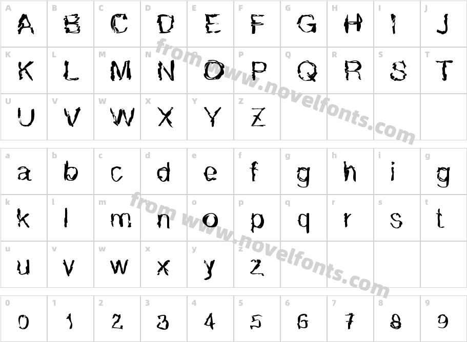 N8ghtmareCharacter Map