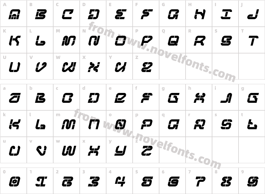 NCL Megrabs Mecha SlantCharacter Map
