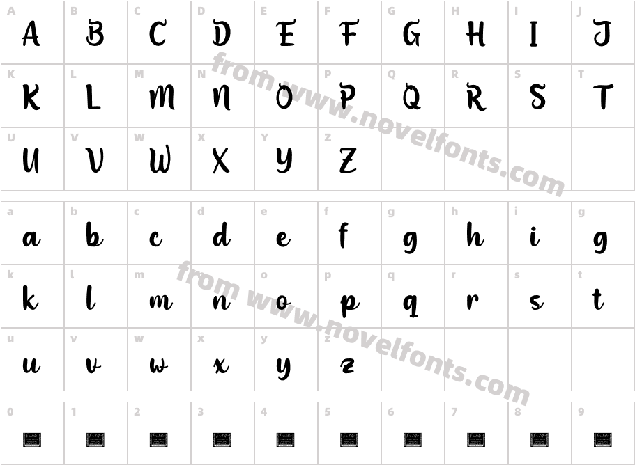 Migoove Personal UseCharacter Map