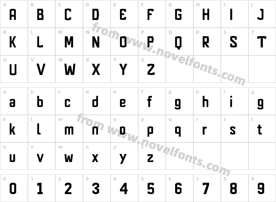 NEWZONECharacter Map