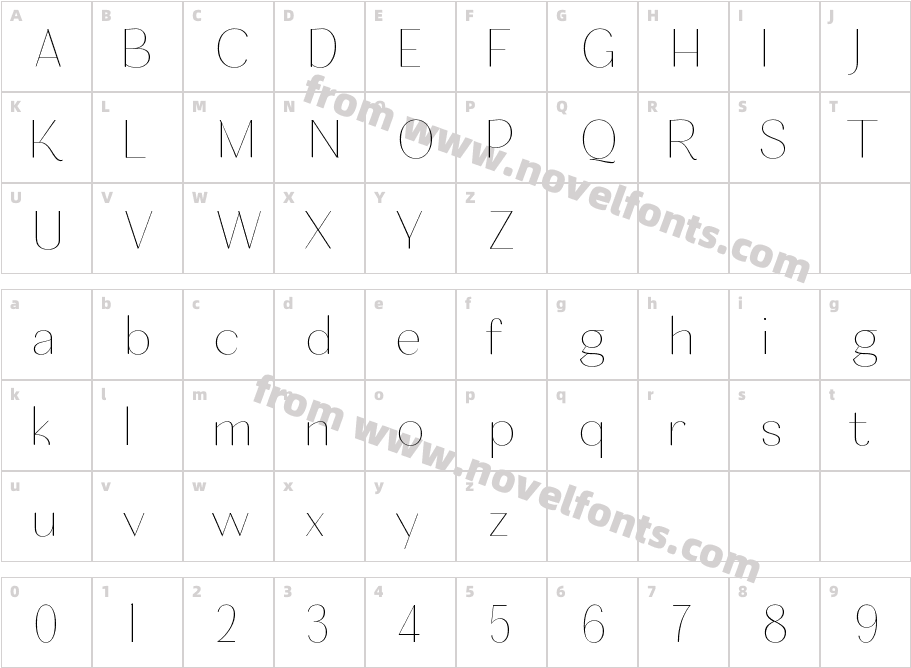 Nagaiya ThinCharacter Map