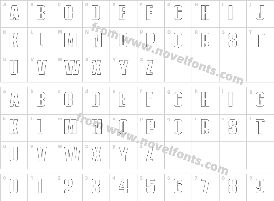 Navada Outline Demo OutlineCharacter Map